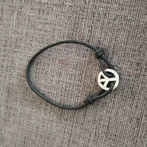 Peace symbol bracelet